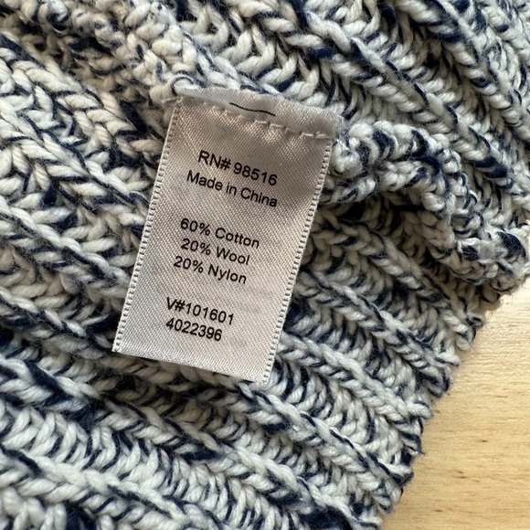 Coldwater Creek Sweater Womens Blue Wool Knit Oversized Pullover - Large (14) - Picture 9 of 14